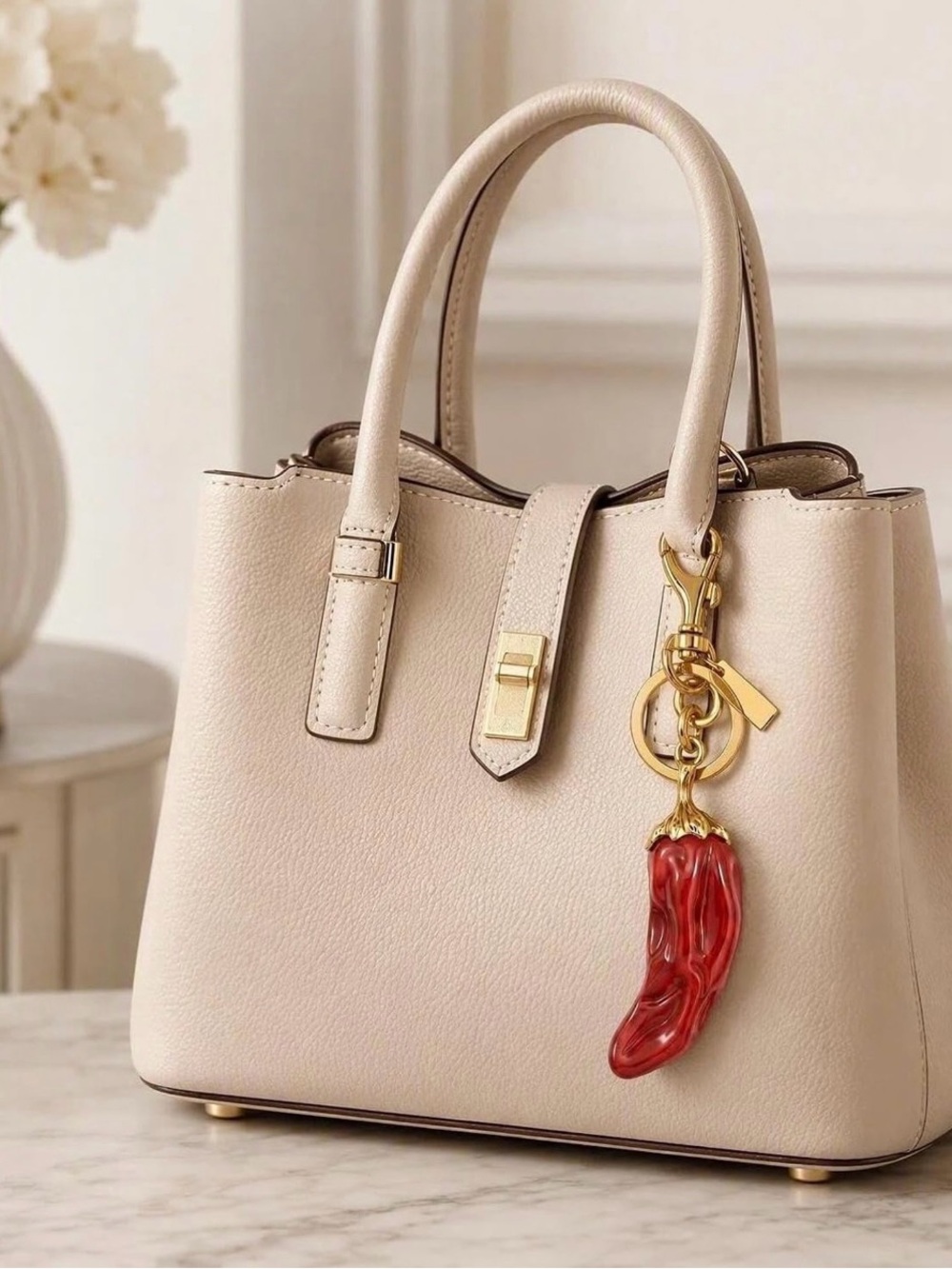 Red Chili bag Charm / keychain